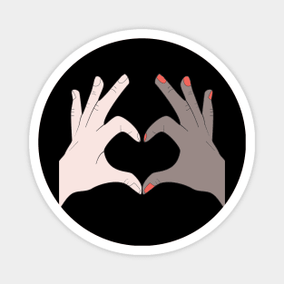 Hands Making Heart Shape Love Sign Language Valentine's Day Magnet